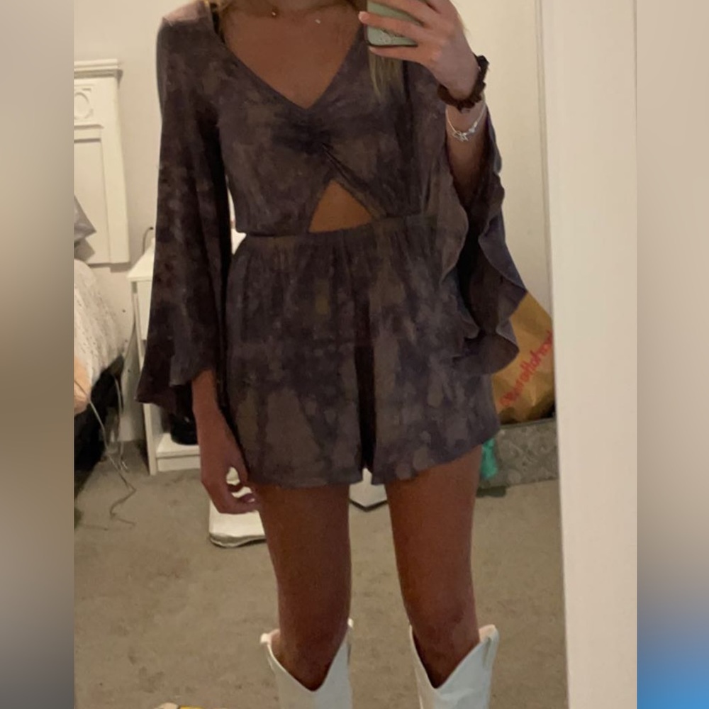 Muave Criss Cross Romper